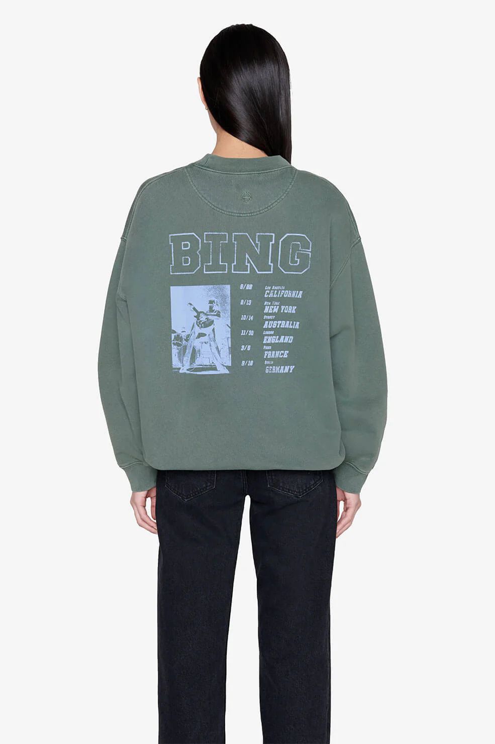 Cody Sweatshirt Bing Live - Green | Anine Bing