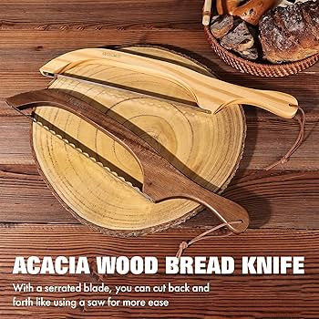 Bread Knife for Homemade Bread,Sourdough bread knife,15.7" Bread slicer for Homemade Bread, Bague... | Amazon (US)