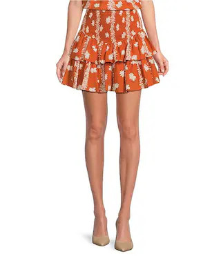 J.Marie Coordinating Aubrey Smock Waist Mini Skirt | Dillard's | Dillard's