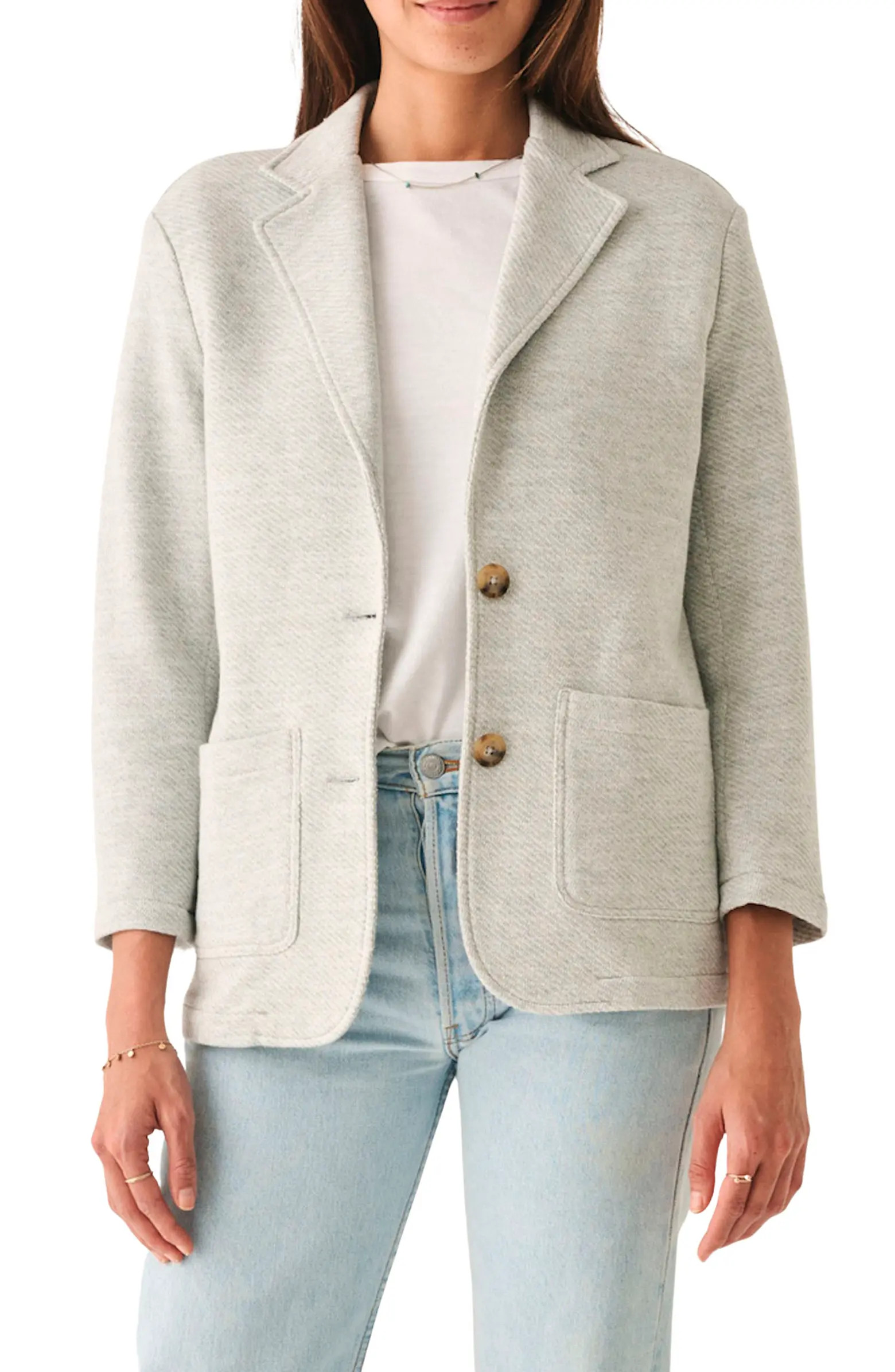 Inlet Cotton Blend Knit Blazer | Nordstrom