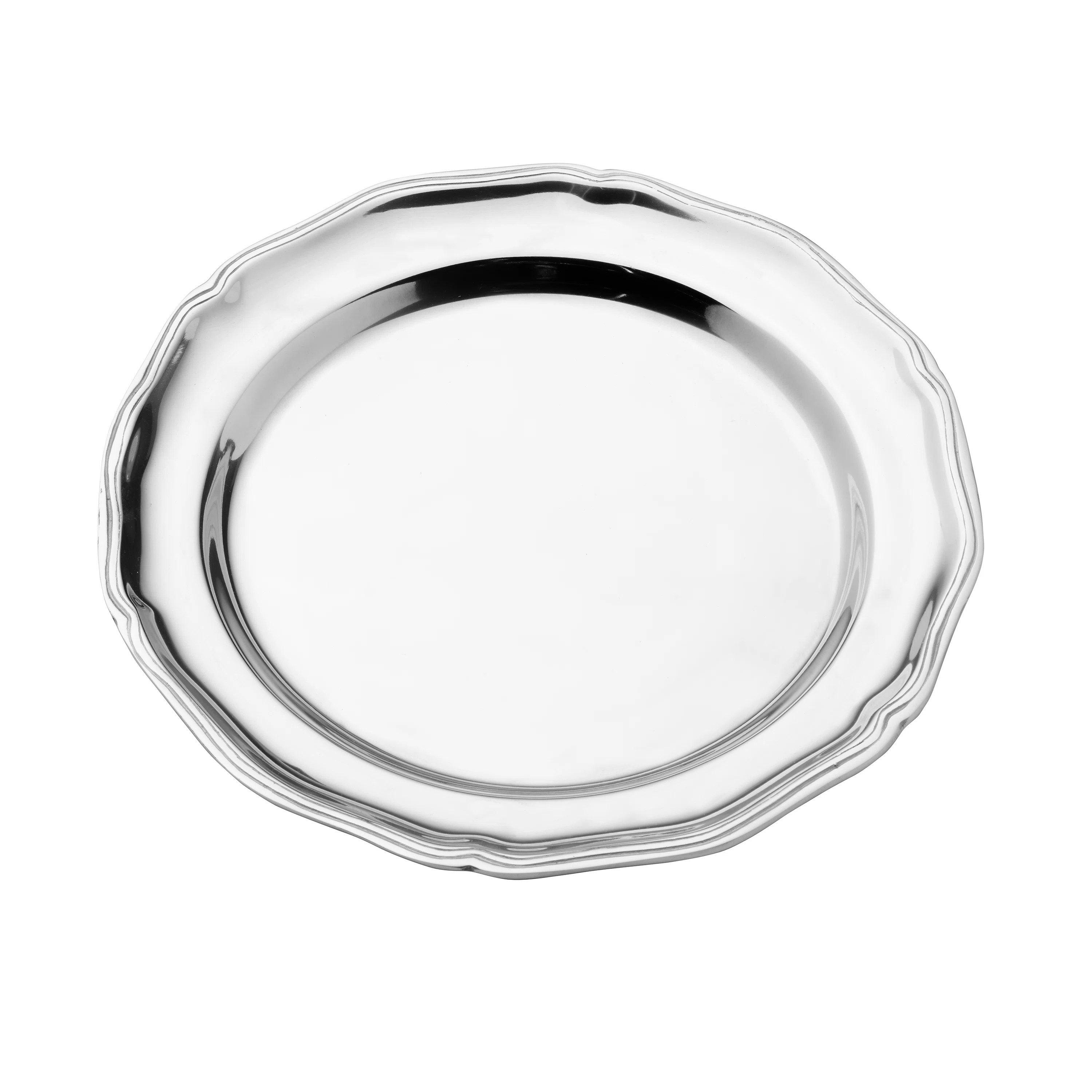 Wilton Armetale Queen Anne Small Round Tray, 12 Inch | Wayfair North America