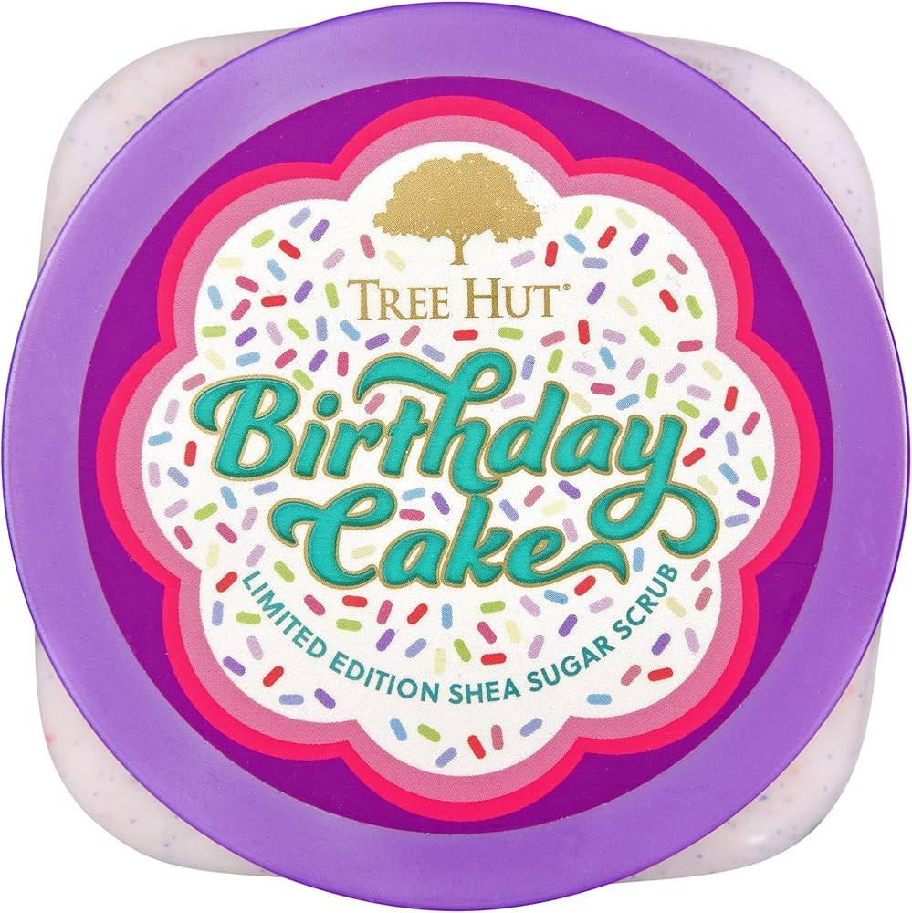 Tree Hut Exfoliating Shea Sugar Scrub Birthday Cake, 18 oz | Amazon (US)