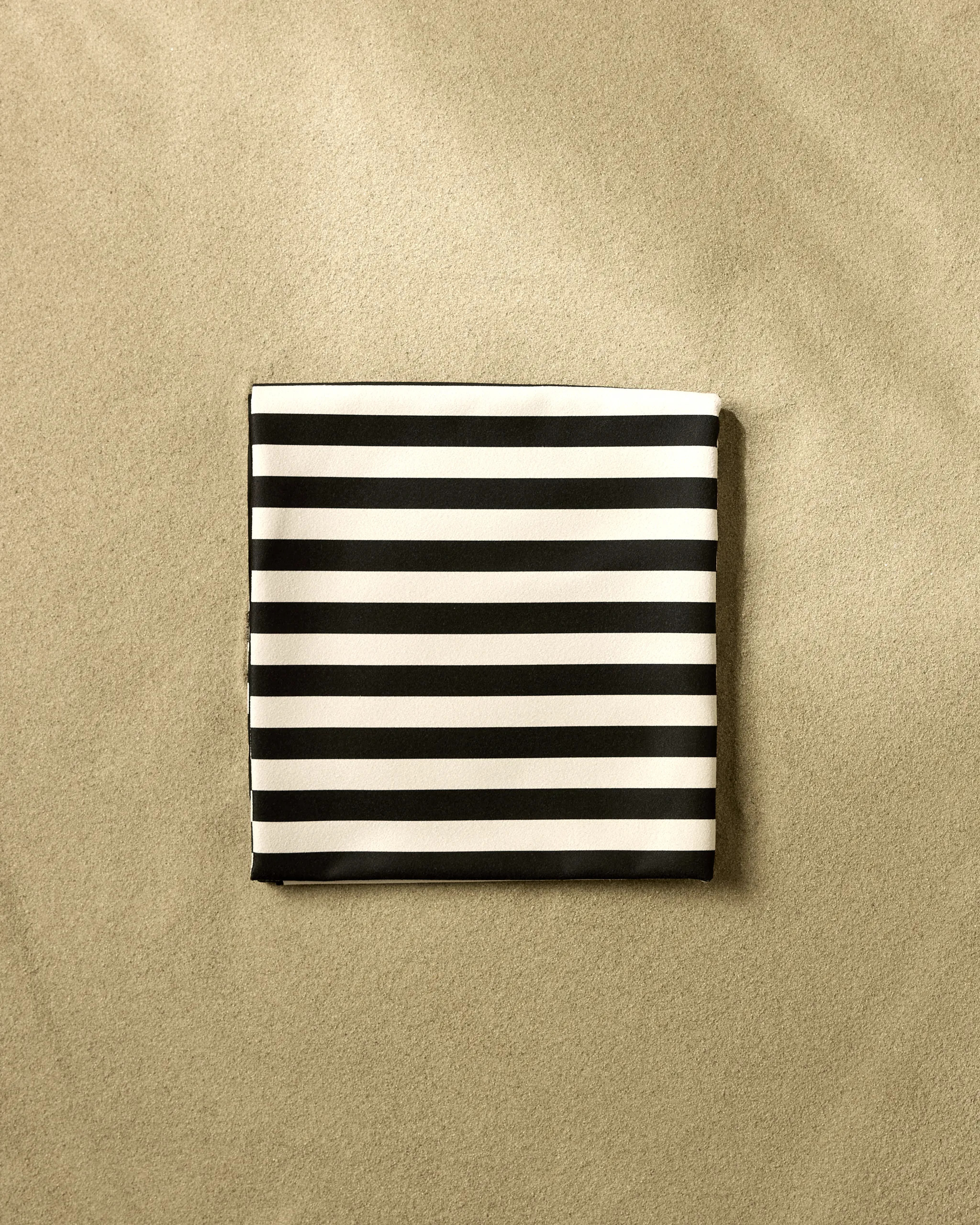 Black Stripes Micro-loop Beach Blanket | Geometry | Geometry
