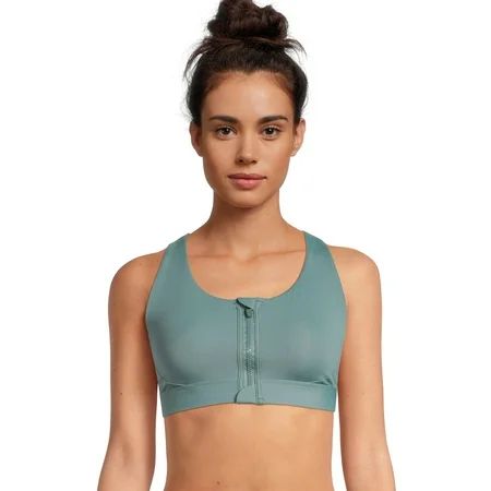 Avia Women s Medium Impact Zip Front Sports Bra Sizes XS-XXXL | Walmart (US)