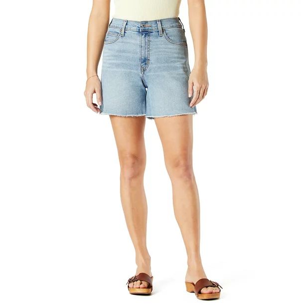 Signature By Levi Strauss & Co Women High Rise 5" Heritage Short | Walmart (US)