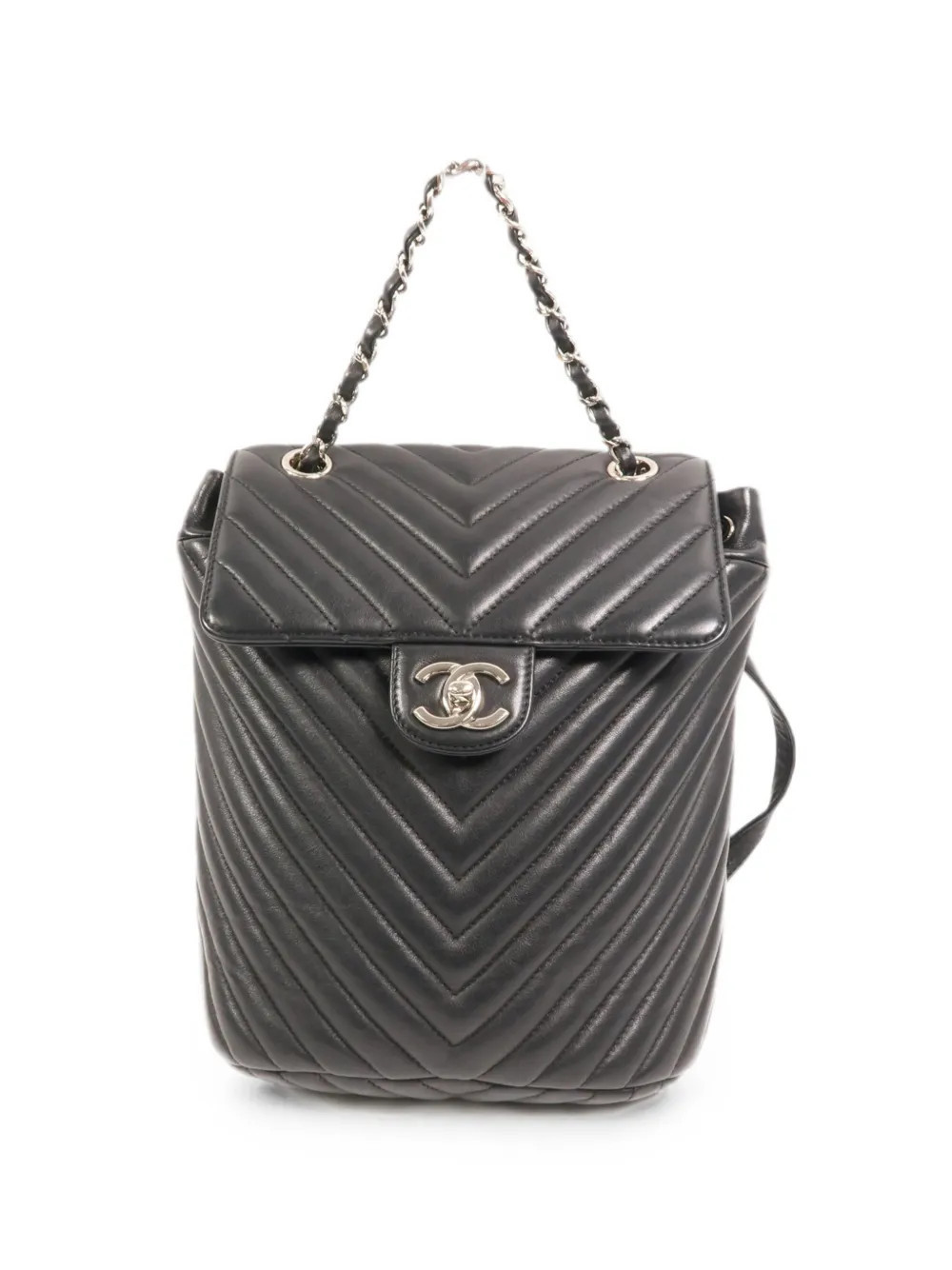 CHANEL Pre-Owned Urban Spirit CC turn-lock backpack - Black | Farfetch Global