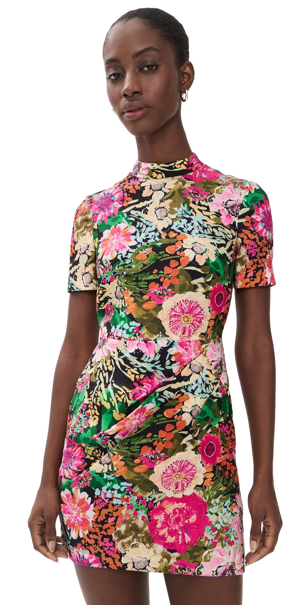 SALONI Draped Mini Dress Aster Fuchsia 12 | Shopbop