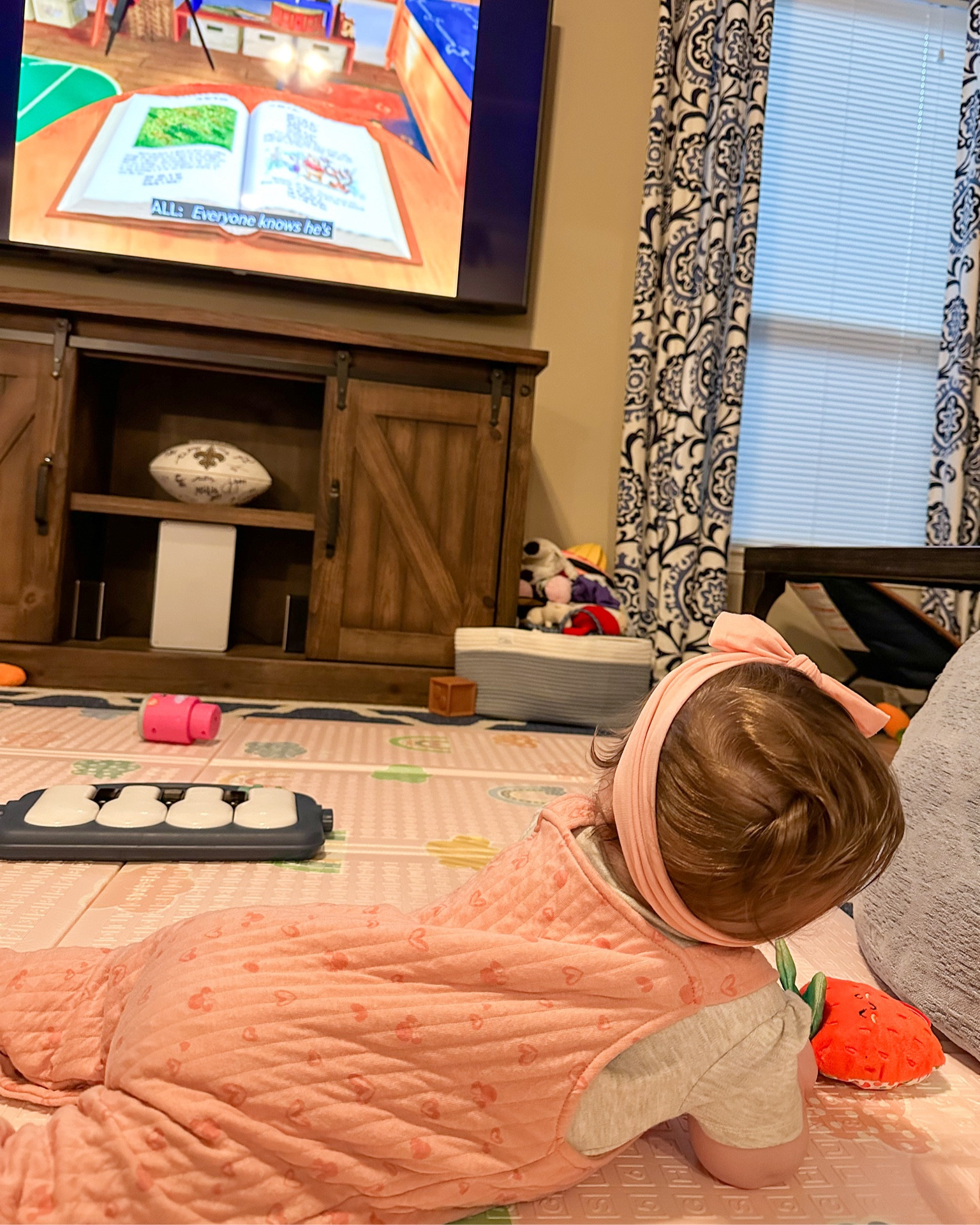 Watching Book of Pooh on Disney+ and playtime on the mat in her Minnie Mouse overalls? Pretty much the best day ever over here! 🩷

#LTKFindsUnder50 #LTKBaby #LTKSaleAlert