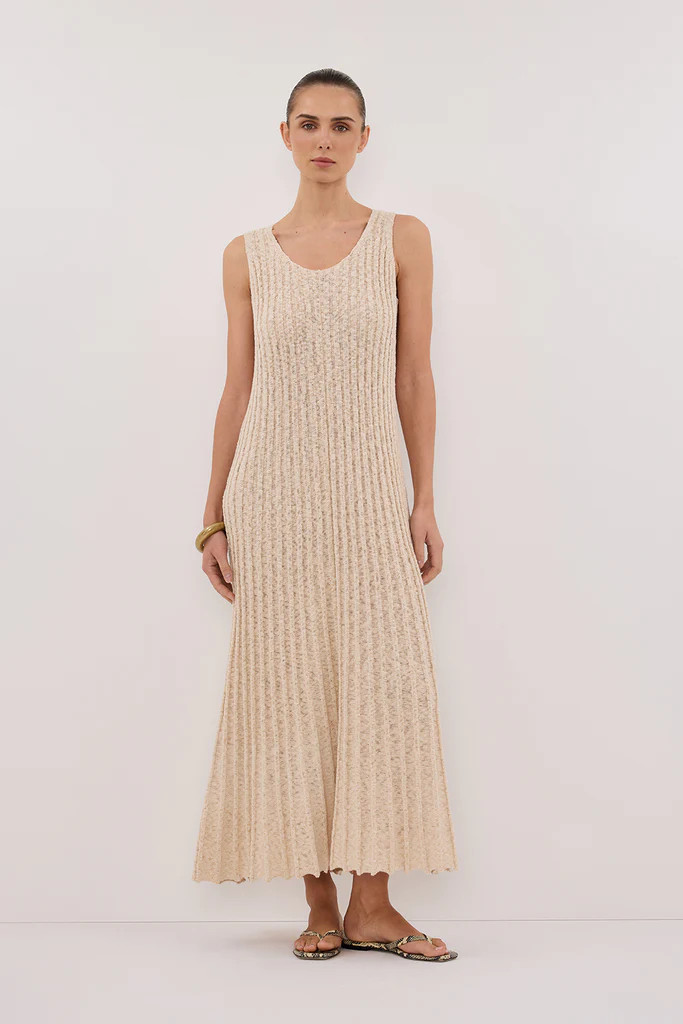 LEN NATURAL KNIT MAXI DRESS | DISSH