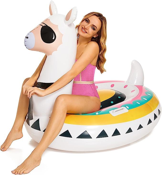 Triumpeek Inflatable Fiesta Pool Float, Novelty Fun Water Inflatable Ride-On for Summer Swimming ... | Amazon (US)