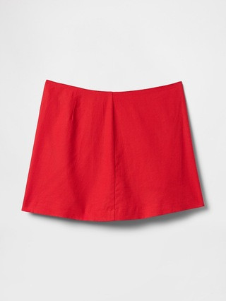 Linen-Blend Mini Skort | Gap (US)