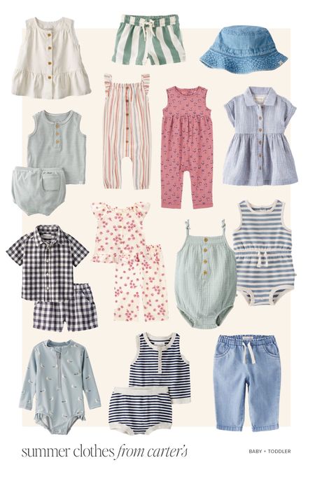 some cute summer clothes for baby + toddler from carters

#LTKKids #LTKSaleAlert #LTKBaby