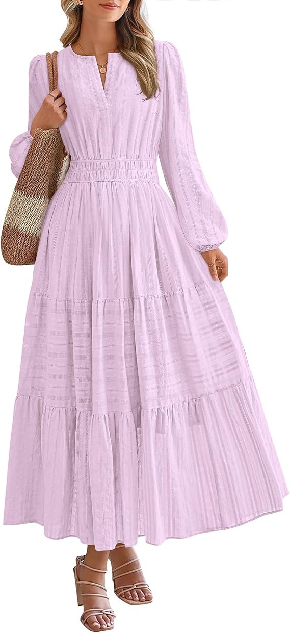 BTFBM Womens Fall 2026 Casual Midi Maxi Dresses | Amazon (US)