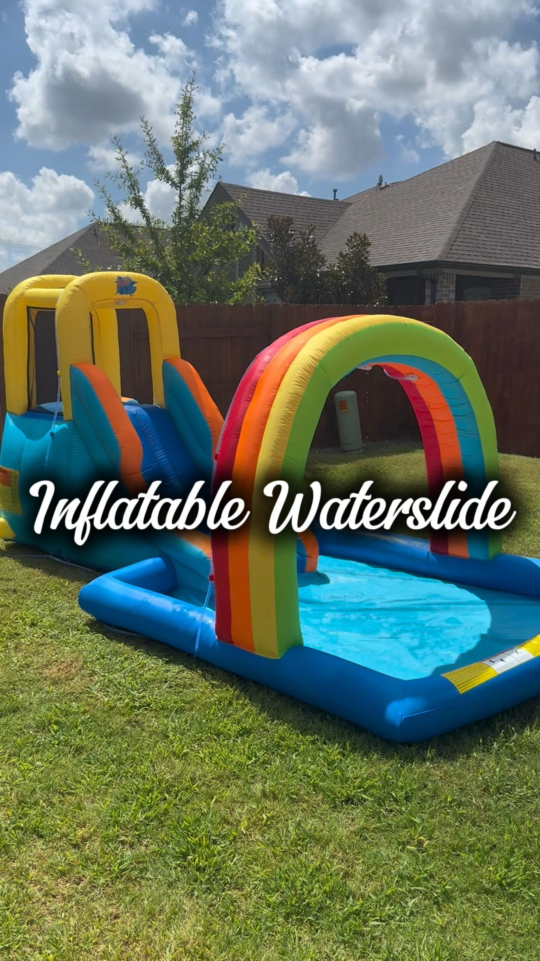 The Action Air Waterslide has been our best backyard buy this summer! ☀️💦 Super easy to set up and worth every penny. 

#LTKKids #LTKSwim #LTKSeasonal