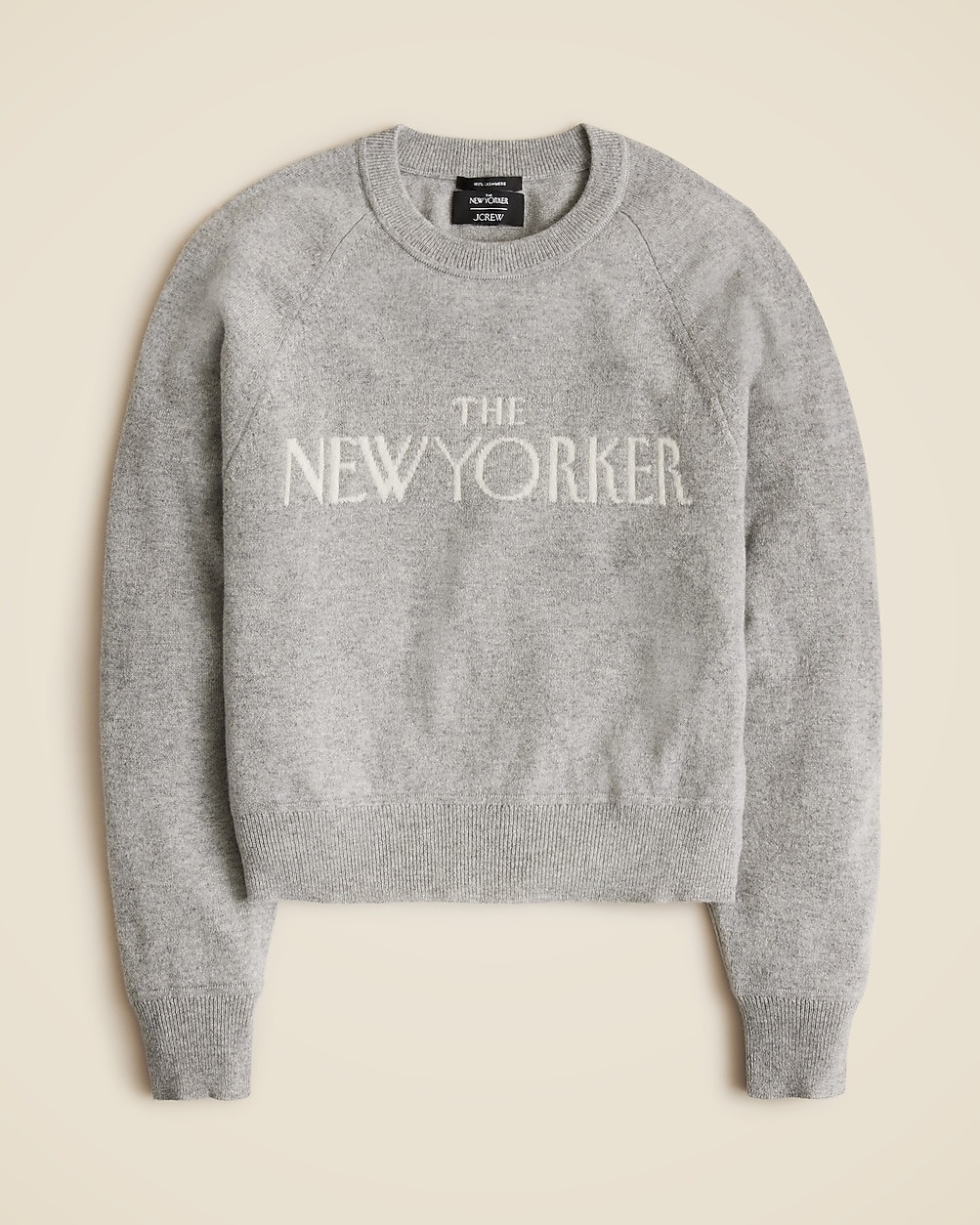 Limited-edition The New Yorker X J.Crew cashmere crewneck sweater | J. Crew US