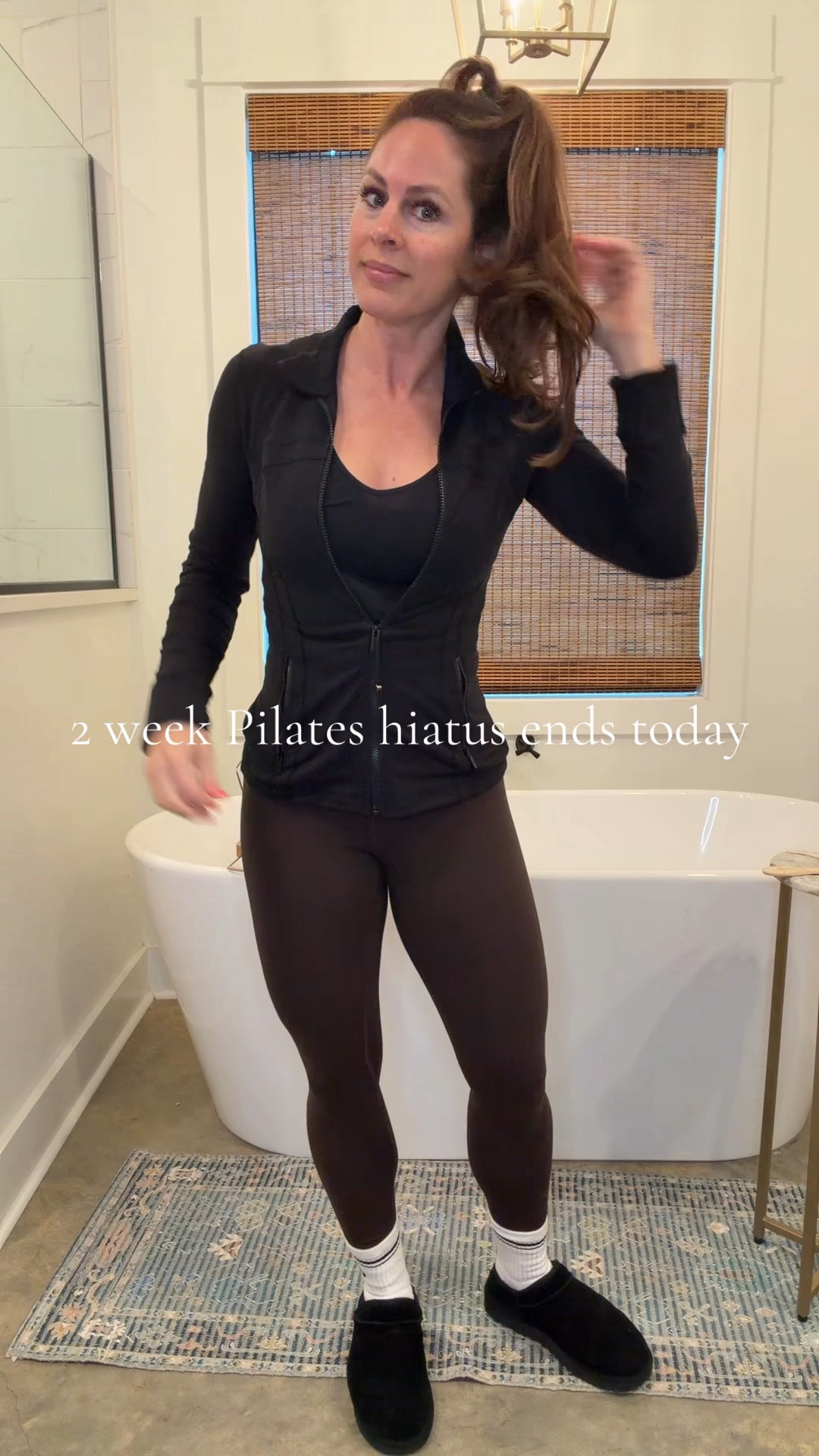 Pilates fit for a beautiful Saturday!🖤🤎

#LTKActive #LTKOver40 #LTKgrwm