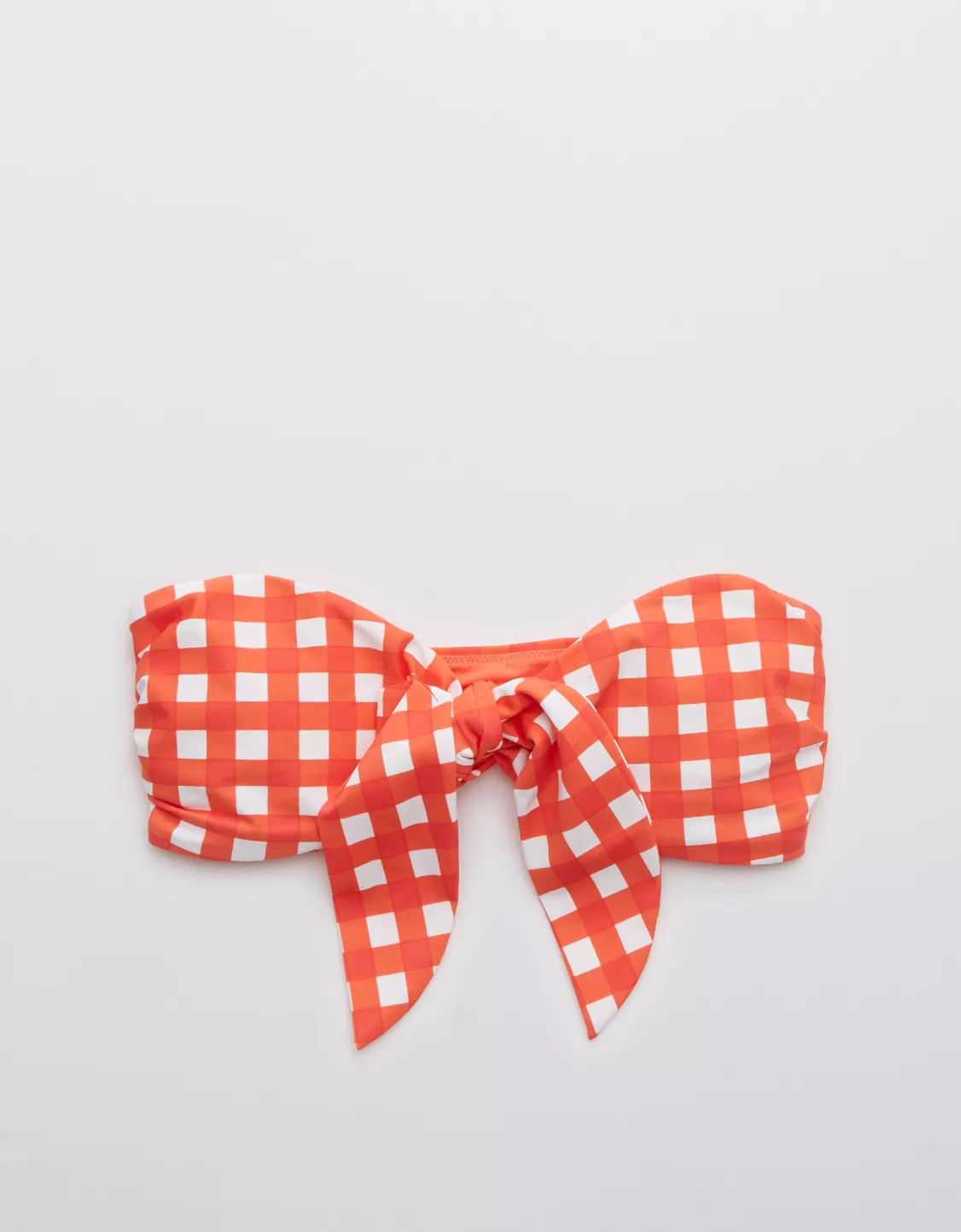 Aerie Longline Tie Front Bandeau Bikini Top | American Eagle Outfitters (US & CA)