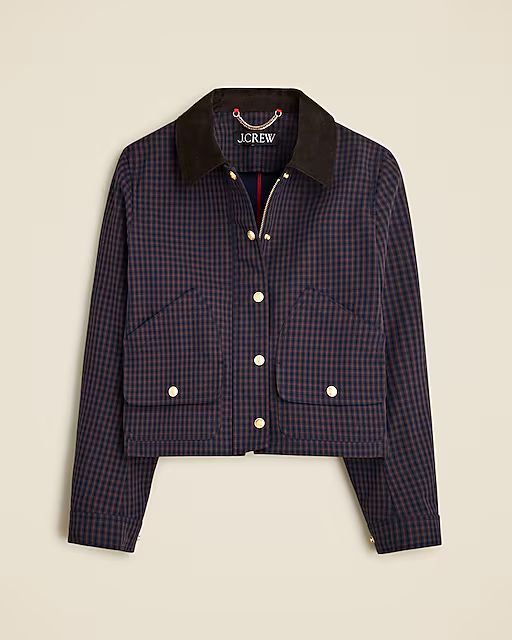 Short Barn Jacket™ in plaid | J. Crew US