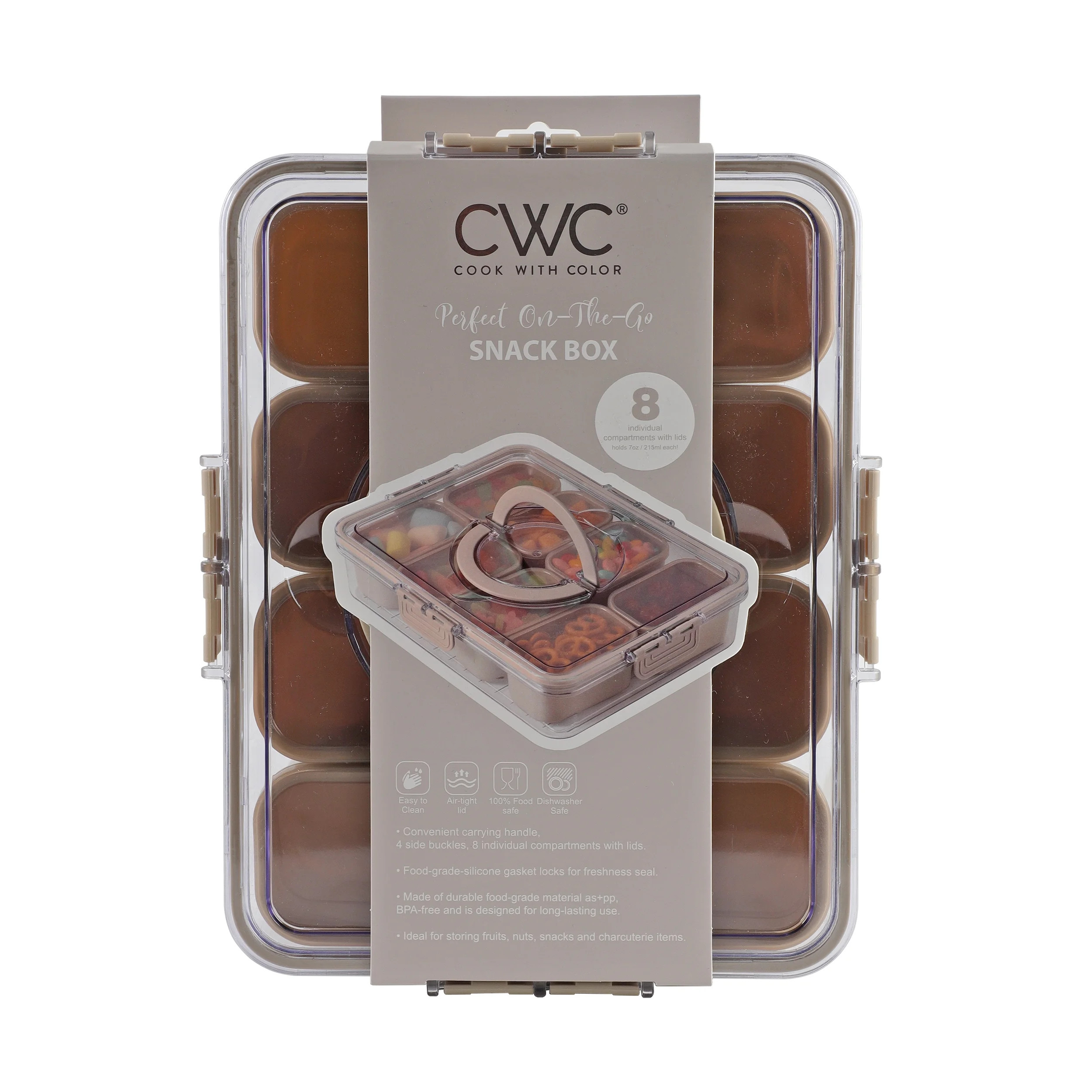 CWC SNACK BOX WITH LID ON INNER POT - TAUPE | Walmart (US)