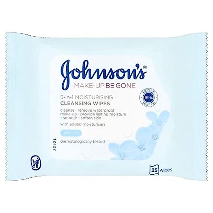 Johnson's Face Care Makeup Be Gone Moisturising Wipes (25) | Amazon (US)