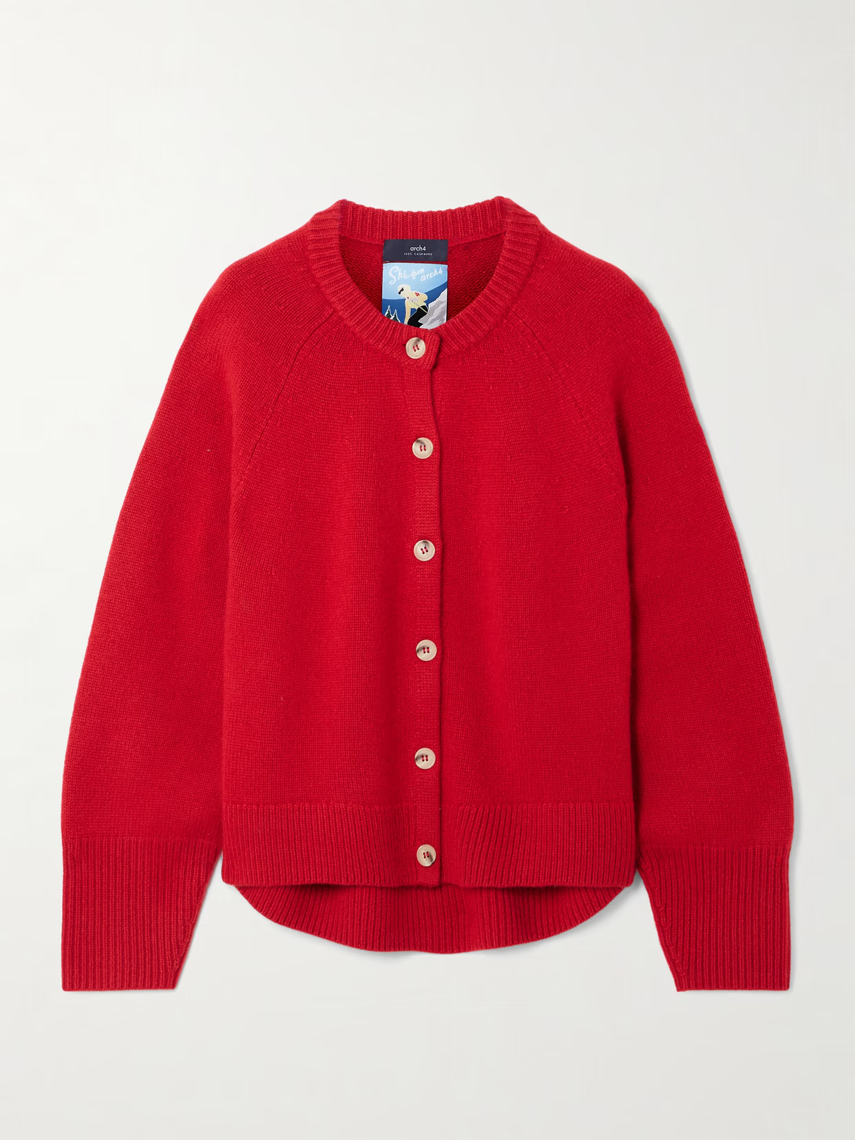 Arch4 - Belgravia Cashmere Cardigan - Red | NET-A-PORTER (UK & EU)