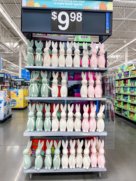 Flocked bunnies Walmart. Pastel flocked bunnies! 

#LTKSeasonal #LTKhome #LTKkids