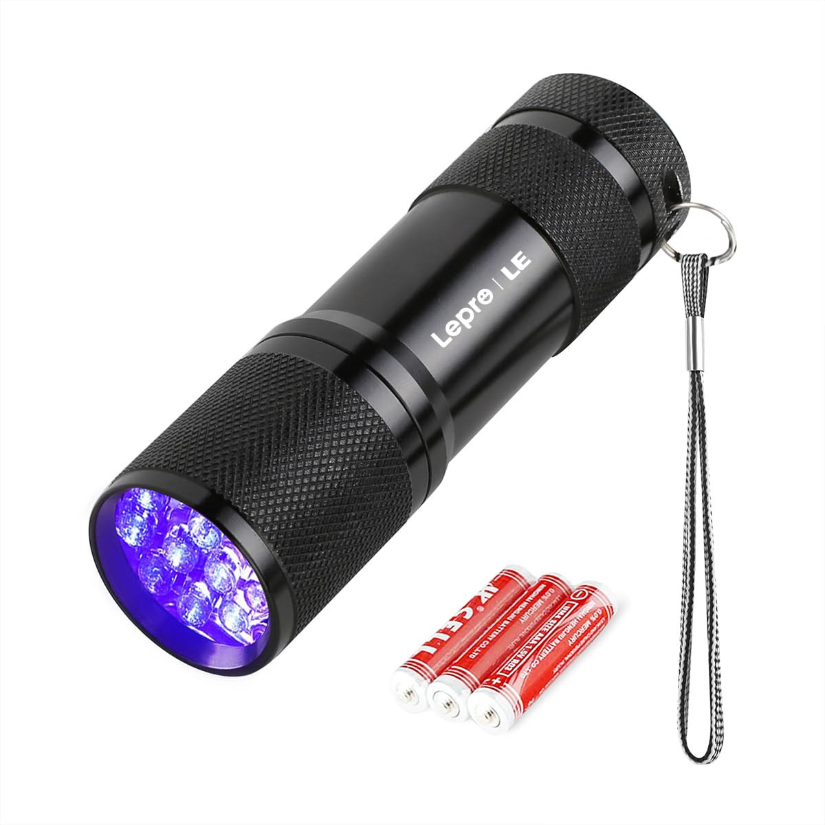 Lepro LE UV Torch, 9 LED 395nm Ultraviolet Flashlight, Blacklight Detector for Pet Urine, Stain, ... | Amazon (UK)