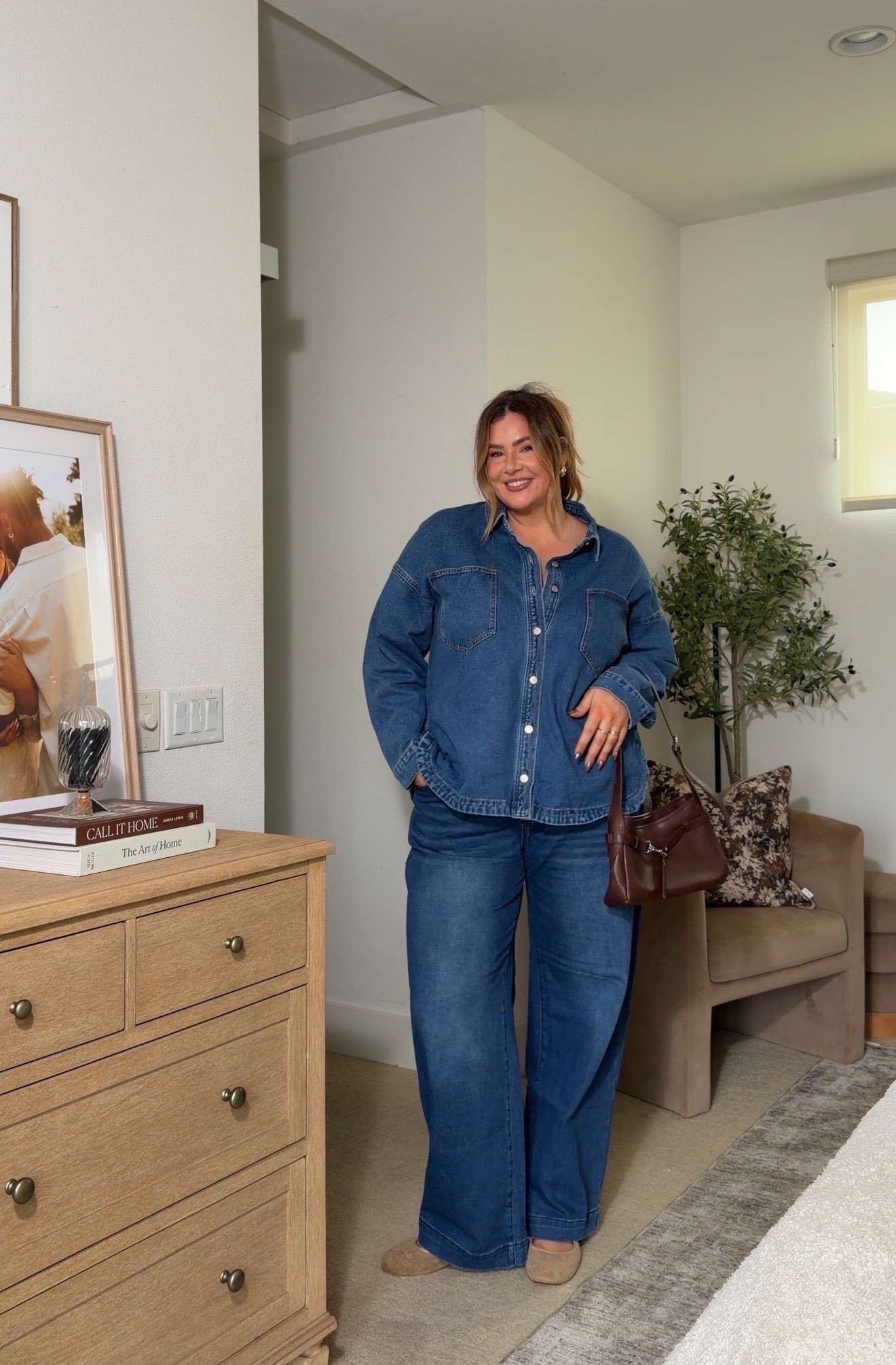 love a denim on denim set! This entire set is on sale 🙌🏻

wearing this top in an xxl & pants in a 3XL!

Amazon denim, spring transitional outfits, Vanessa Etheridge