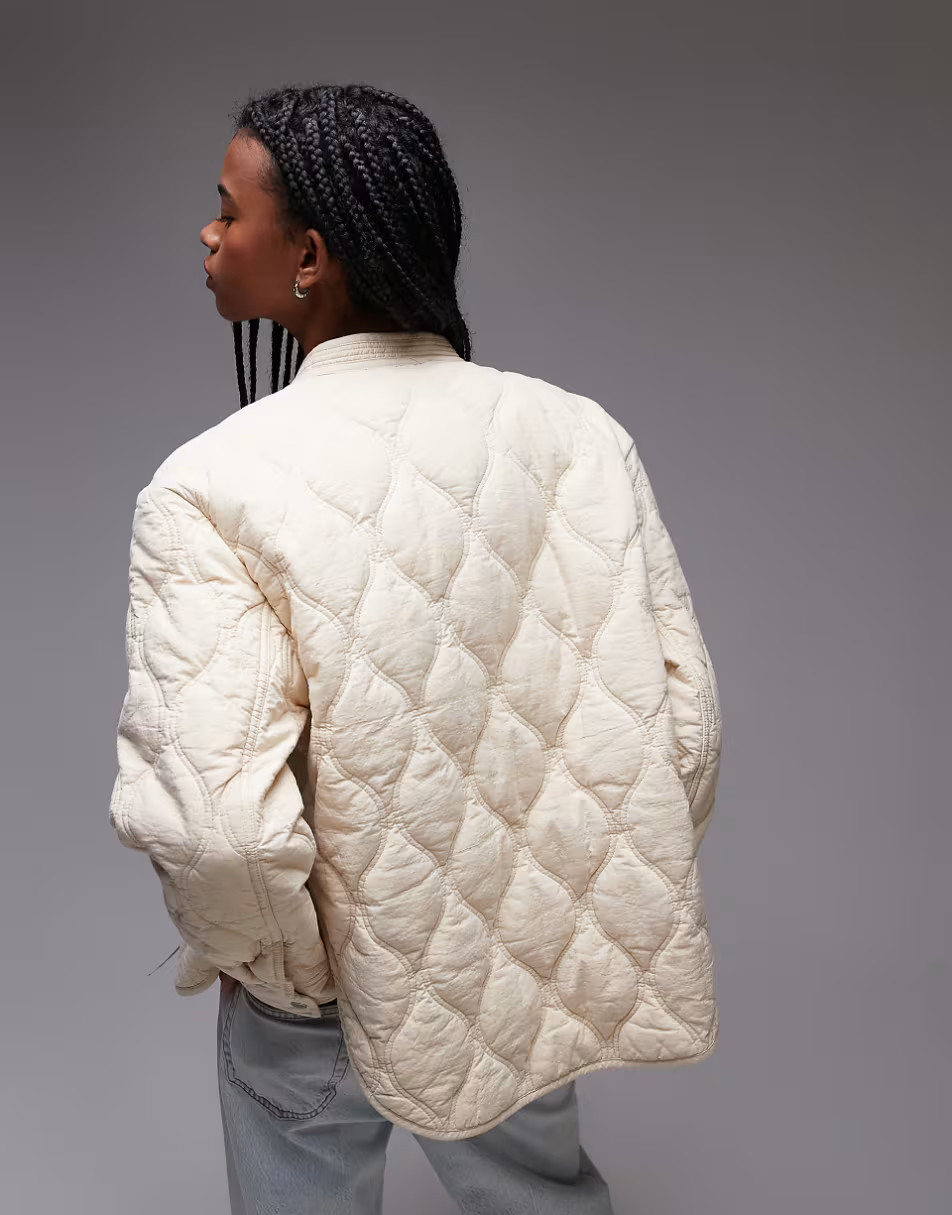 & Other Stories quilted jacket in beige | ASOS | ASOS (Global)