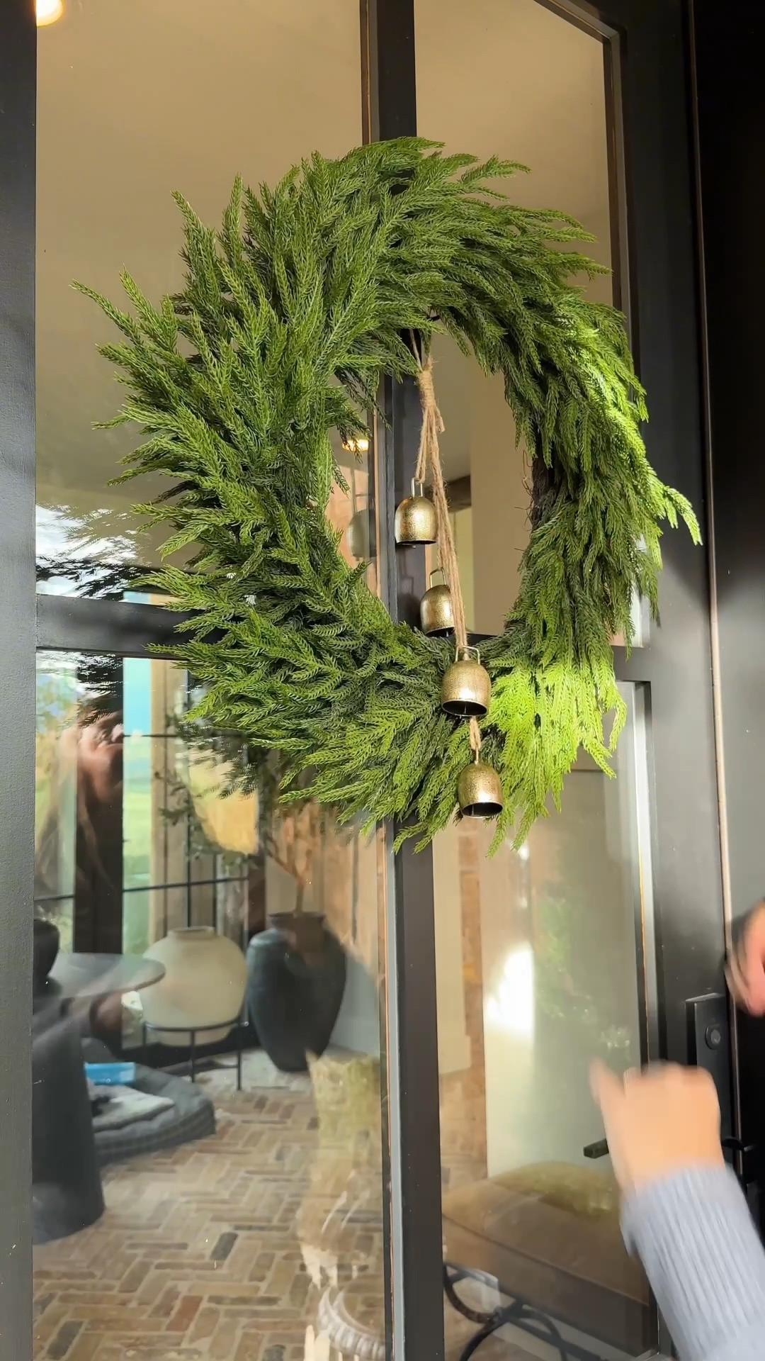 This fluffy Christmas wreath is such a pretty way to make our outdoor entryway feel extra festive! 🎄🤍 I love how full and cozy it looks without feeling overdone—it pulls the whole space together for the holidays. ✨

#LTKHome #LTKSeasonal #LTKmomlife