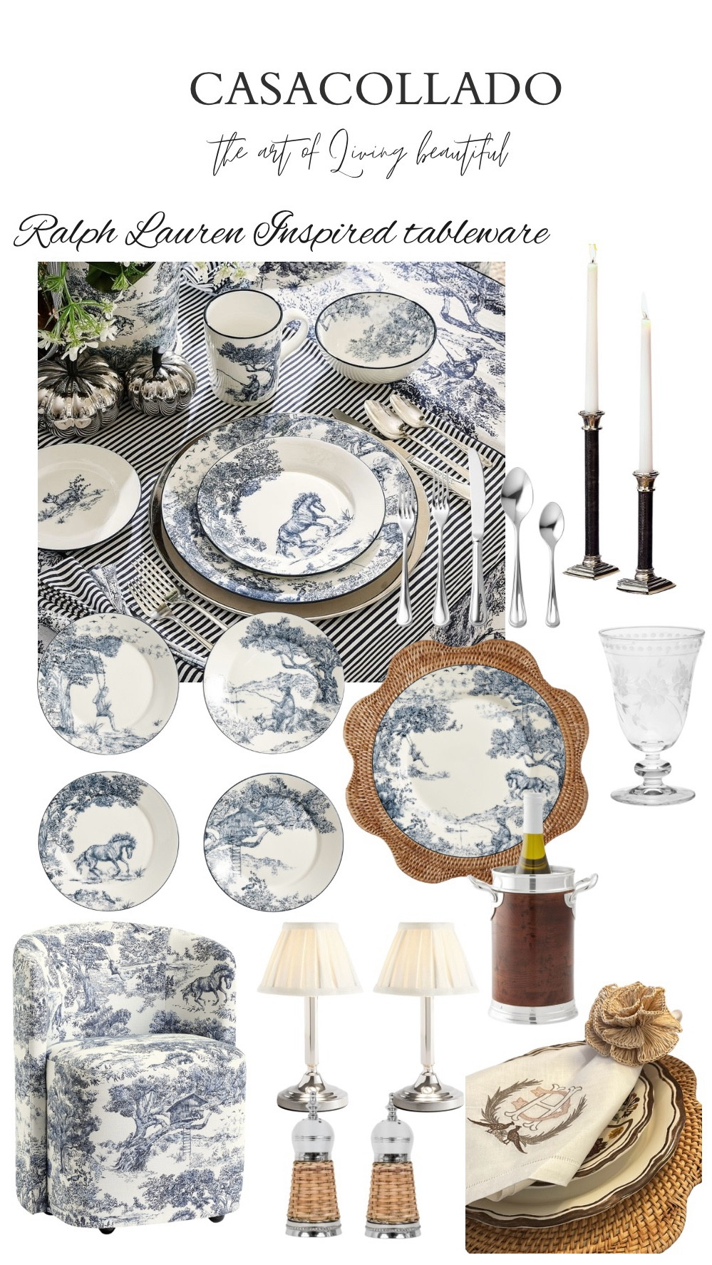 Ralph Lauren Inspired Table Decor 
💙💙💙

#LTKHome #LTKSeasonal #LTKParties