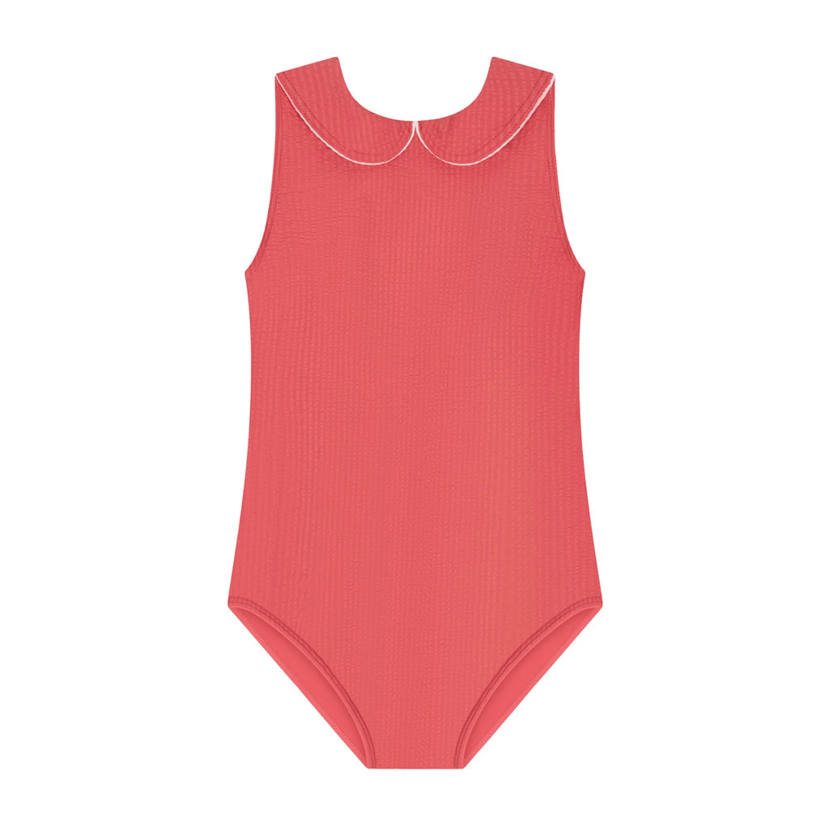 girls sailor red seersucker one piece | Minnow