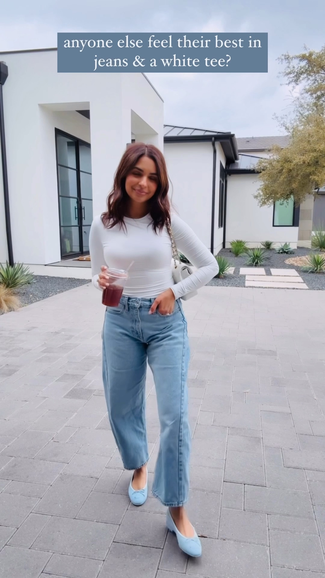 Loving this white Amazon tee - it's double layered so it's not see through and very seamless! These barrel jeans are a current fav for me, wearing 25 short length 

#LTKOver40 #LTKWatchNow #LTKStyleTip