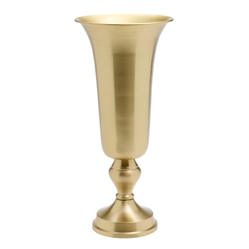 Gold Metal Vase, 13" | At Home