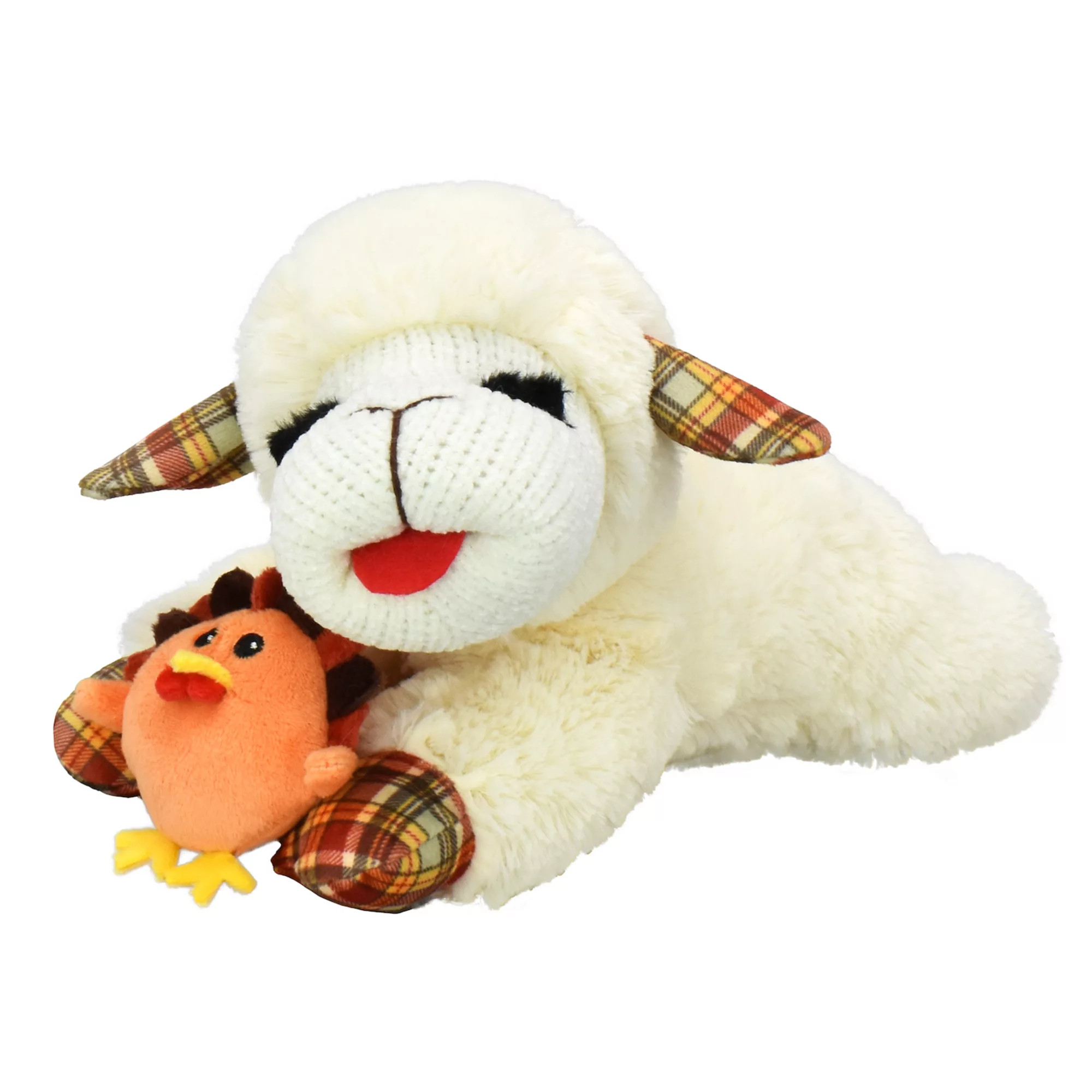 Multipet 10.5" Lamb Chop with Thanksgiving Turkey Hat Plush Pet Toy | Kohl's