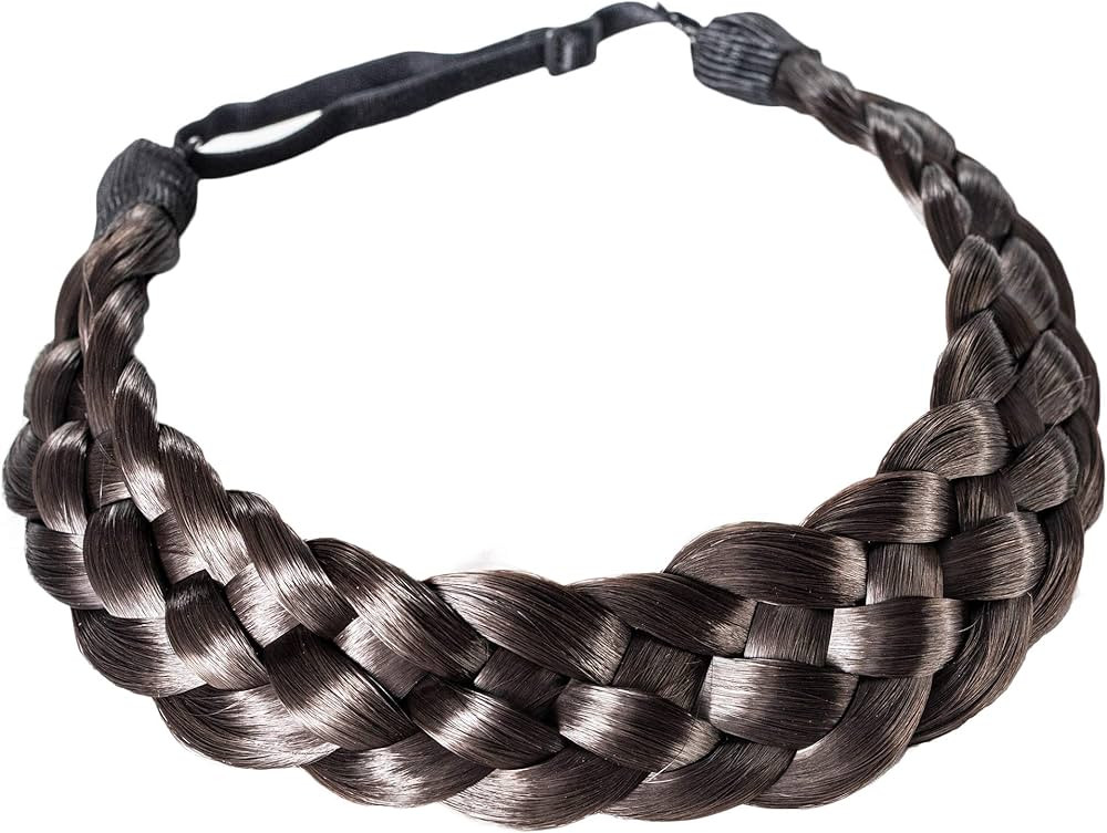 Madison Braids Women's Five Strand Headband Hair Braid Natural Looking Synthetic Hair Piece Exten... | Amazon (US)