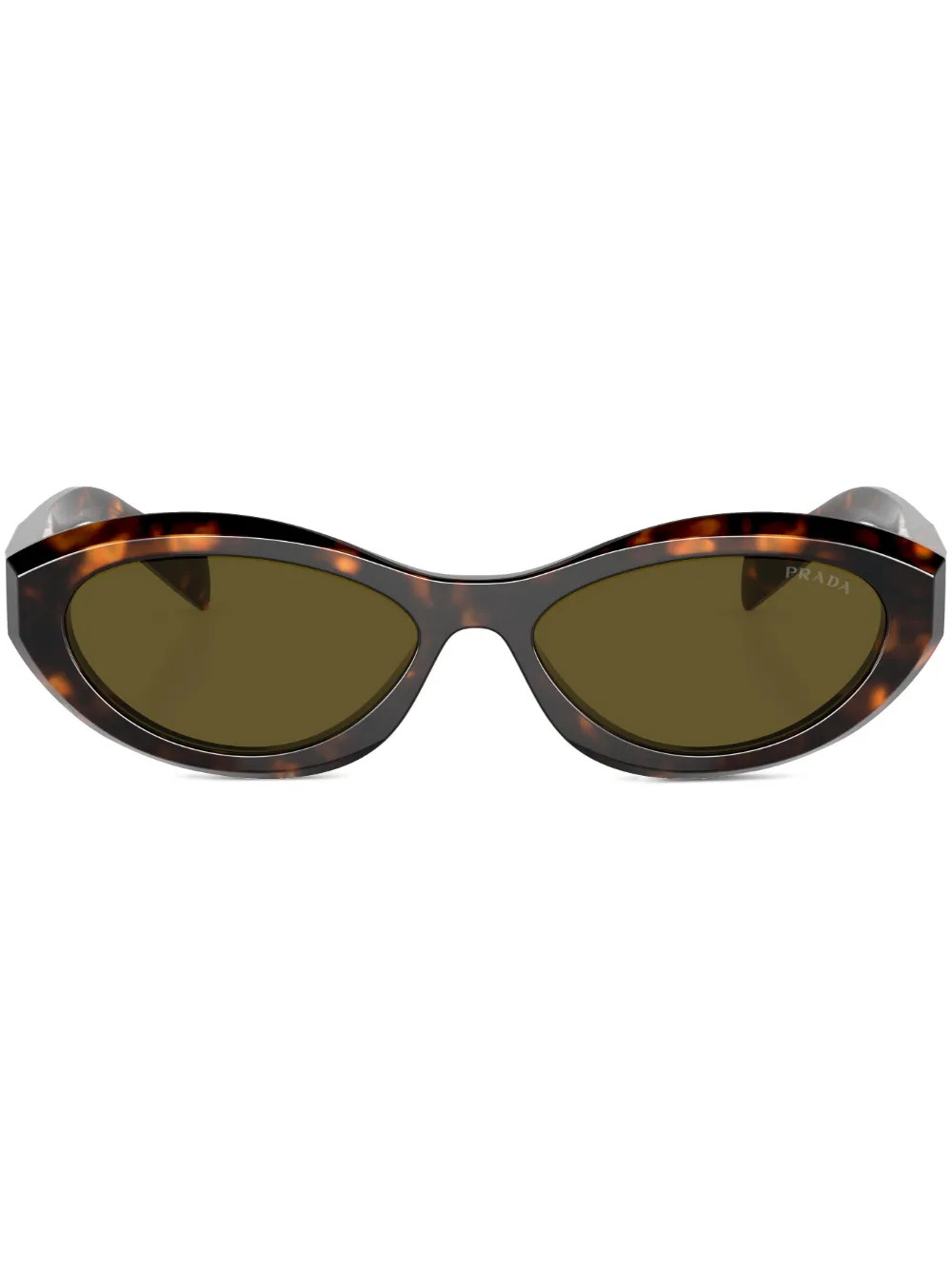 Prada Eyewear oval-frame Sunglasses  | Green | FARFETCH | Farfetch Global
