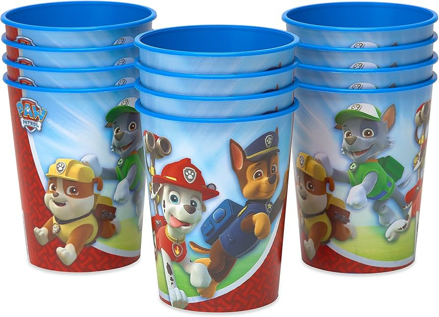 American Greetings Paw Patrol Party Supplies, 16 oz. Reusable Plastic Party Cups (12-Count) | Amazon (US)