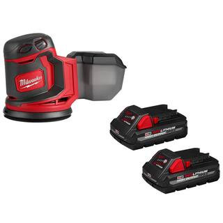 M18 18V Lithium-Ion Cordless 5 in. Random Orbit Sander with Two 3.0 Ah Batteries | The Home Depot