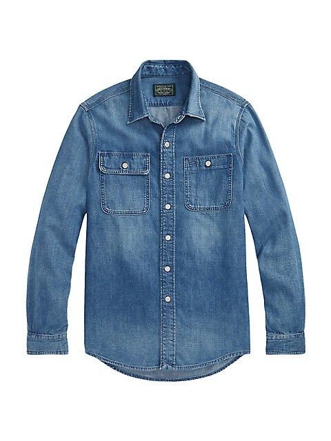 Dungaree Denim Long-Sleeve Sport Shirt | Saks Fifth Avenue