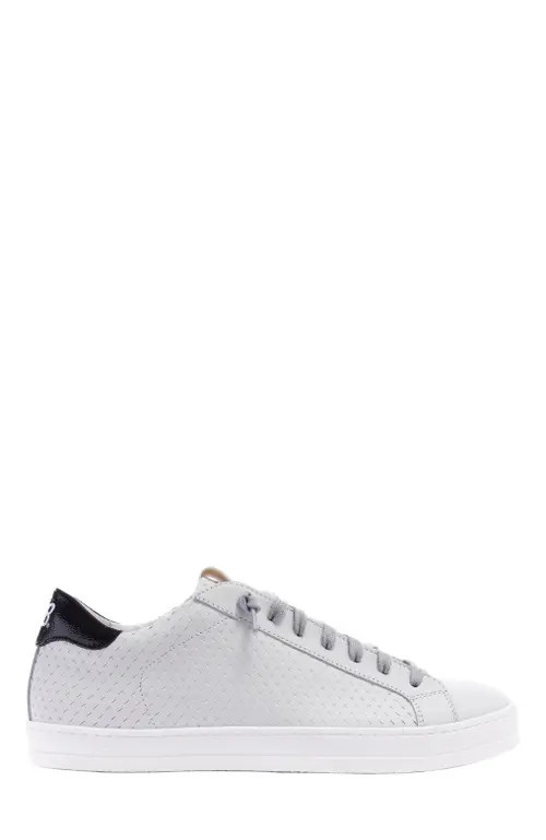 P448 JOHN SNEAKER in White Perf-Black at Nordstrom, Size 43 | Nordstrom