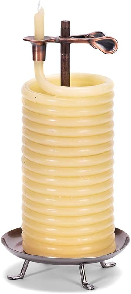 Candle by the Hour 80-Hour Vertical Candle, Eco-friendly Natural Beeswax with Cotton Wick | Amazon (US)