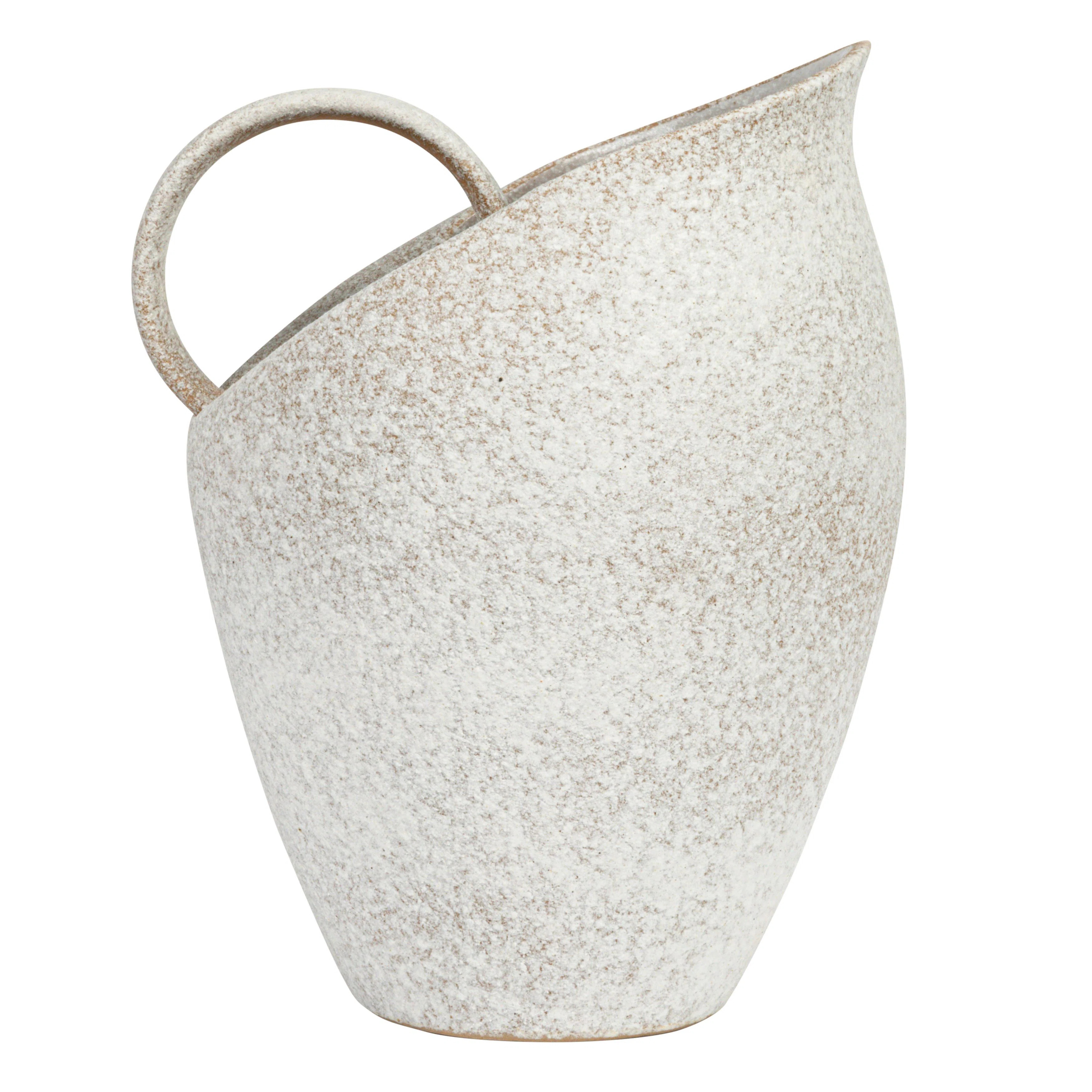 9 Inches 82-Ounce Textured Stoneware Pitcher in Reactive Glaze | Wayfair North America