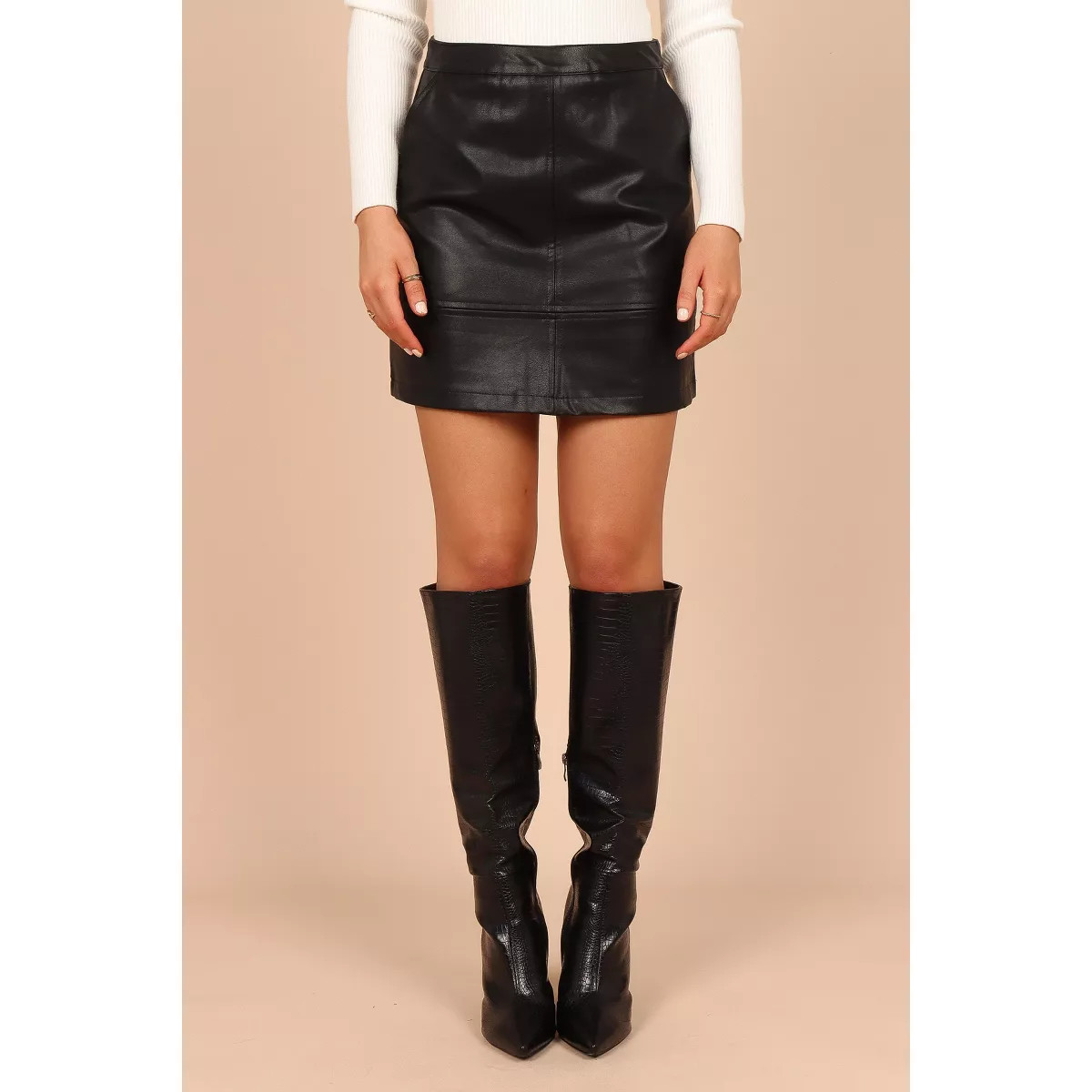 Petal and Pup Carly Faux Leather Mini Skirt | Target