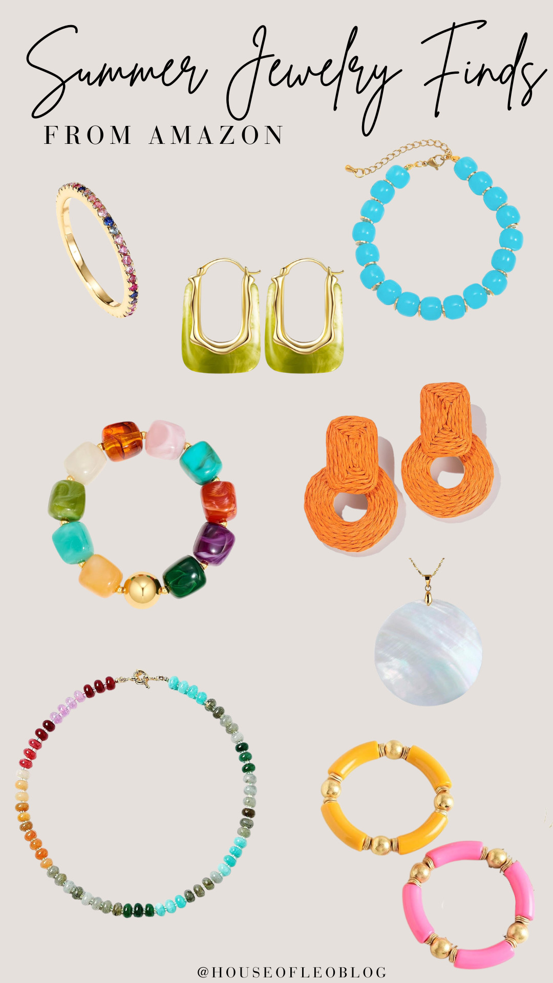 Loving all the chunky, colorful jewelry for summer from Amazon!