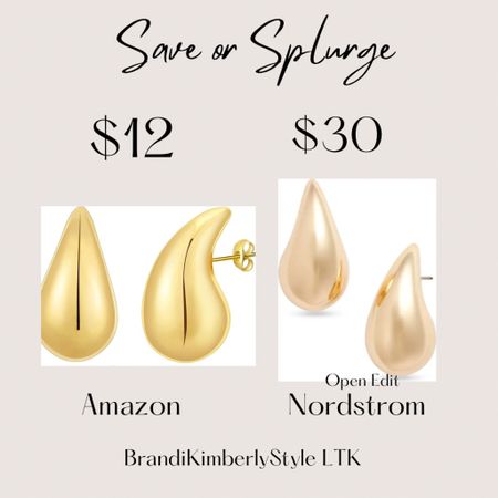 Tear drop earrings are such a vibe this year! Pick from a cheap Nordstrom version or save move and get them on Amazon BrandiKimberlyStyle, summer fashion, summer accessories 

#LTKstyletip #LTKover40
