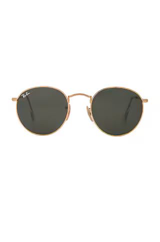 Ray-Ban Round Metal in Green Classic from Revolve.com | Revolve Clothing (Global)