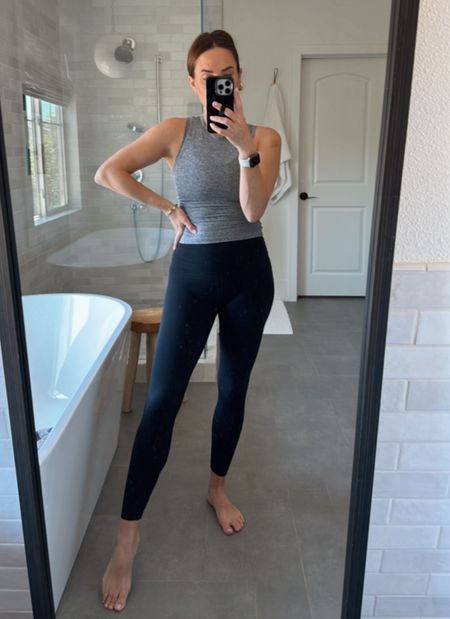 Wore this comfy outfit for Pilates- love that the top works for exercise and also mom life/athleisure  

#LTKfitness #LTKover40 #LTKActive