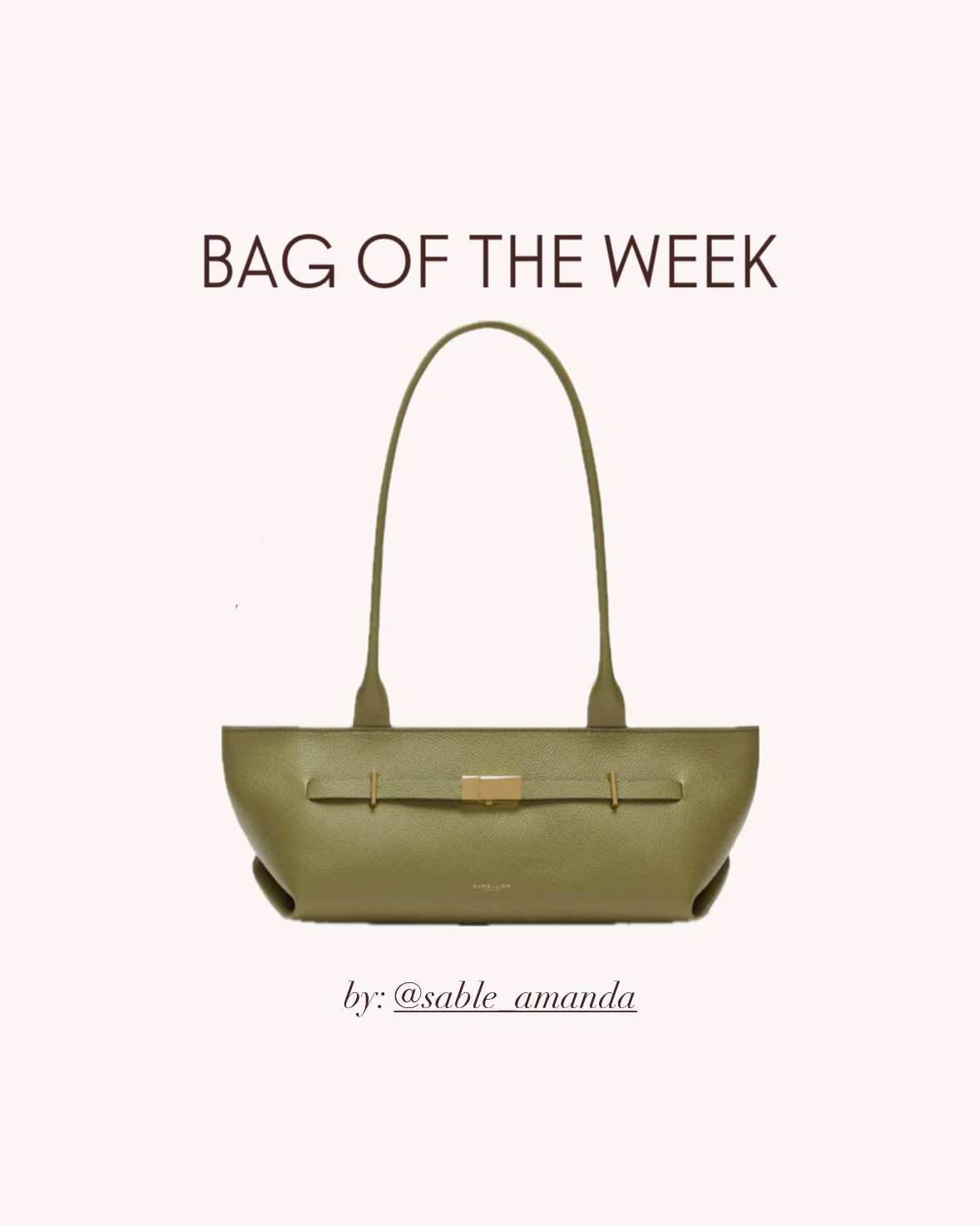 It bag of the week - but this week TEN options! Why? Because muted green tones are *in in in* and I’m seeing brands really pick that up and launch their own tones - and shapes - each being unique and so pretty. A Green bag is neutral enough to tie into an outfit while still showing personality and flair, imo. Whether it’s an East-west bag, a bucket bag, a bag with tassels or just a classic flap, there’s a style for everyone. 💚

#LTKStyleTip #LTKItBag