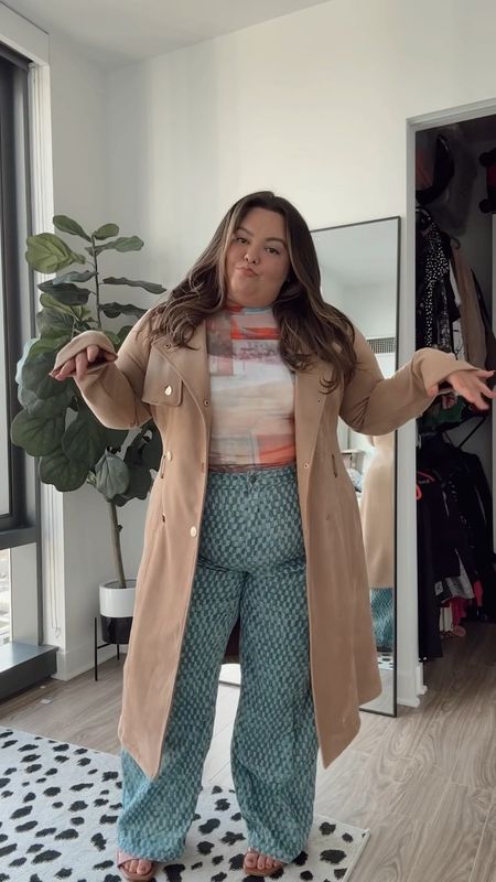 Plus size outfit for class 
Wearing 
Target pants size 2X 
What Lo Wants top size 2X (can’t link here) 
Klassy Network Brami size 2X
Plus size fashion nova trench coat size 2X (similar linked below)

#LTKU #LTKcurves #LTKunder100